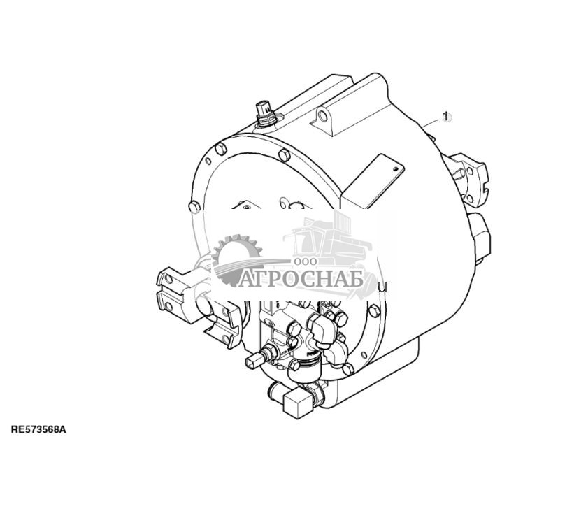 Муфта PTO, обслуживание, мост с двухступенчатым редуктором - ST854135 494.jpg